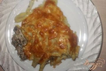 фото рецепта Мясо запеченное с картофелем