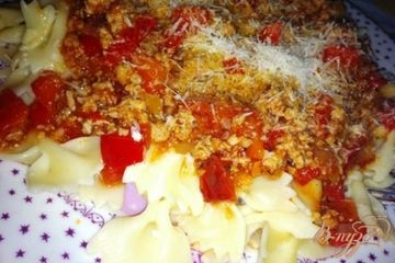 фото рецепта Фарфалле (Farfalle)  с соусом а-ля болоньезе