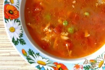 фото рецепта Томатный куриный суп