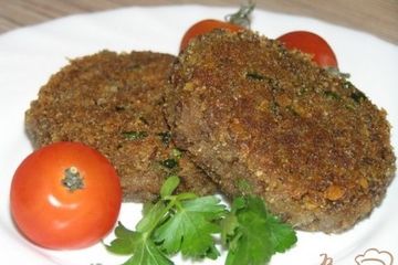 фото рецепта Котлеты из чечевицы