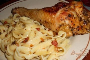 фото рецепта Домашняя паста с домашней курицей