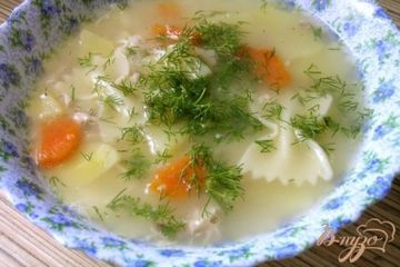 фото рецепта Куриный суп с пастой