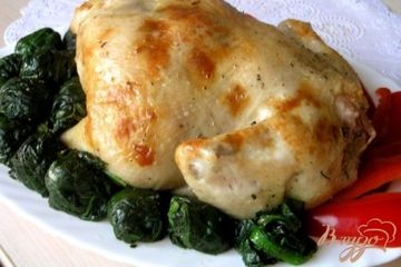 фото рецепта Курица, фаршированная фруктами
