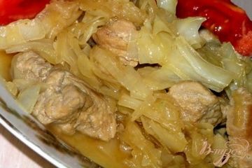 фото рецепта Свинина тушеная с капустой