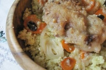 фото рецепта Кролик по-восточному с кус-кусом