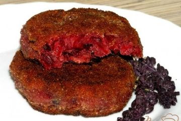 фото рецепта Котлеты из свеклы с базиликом