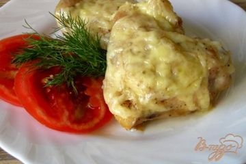 фото рецепта Куриные бедрышки под сыром