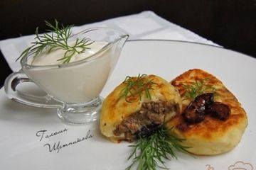 фото рецепта Картофельные зразы с грибами и говядиной