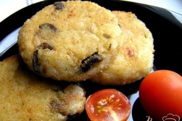 фото рецепта Рисовые котлеты с грибами