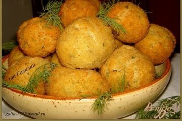 фото рецепта Творожные крокеты с укропом и чесноком
