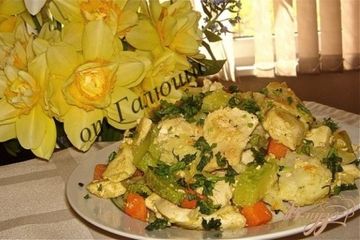 фото рецепта Куриная грудка с овощами