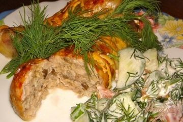 фото рецепта Фаршированные куриные ножки