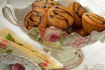 фото рецепта Кексы с тыквой и корицей