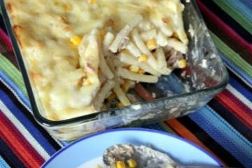 фото рецепта Макаронная запеканка с тунцом и кукурузой