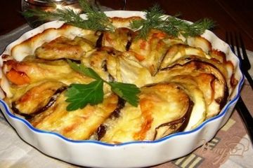 фото рецепта Запеченные овощи с индейкой