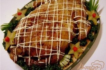 фото рецепта Курица фаршированная целиком.