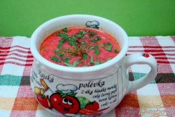 фото рецепта Борщ, который пьют из чашки
