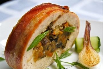 фото рецепта Куриный рулет с грибами