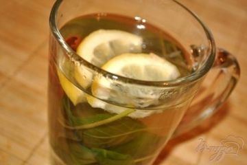 фото рецепта Мятный чай с лимоном и корицей