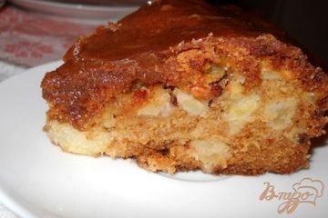 фото рецепта Яблочный пирог с коричной пропиткой