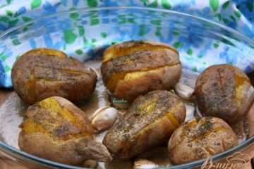 фото рецепта Запечёный вареный картофель