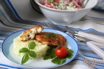 фото рецепта Куриные оладьи лентяйки