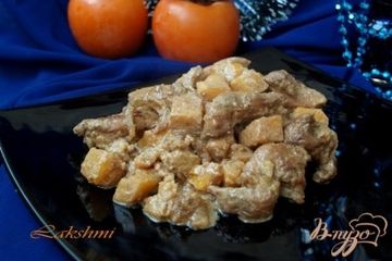 фото рецепта Куриное филе с хурмой