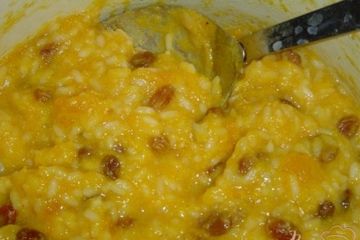 фото рецепта Тыквенная каша с рисом и изюмом