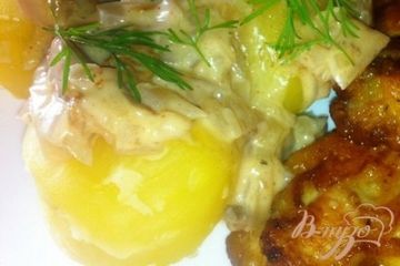 фото рецепта Соус грибной с картошечкой
