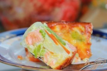 фото рецепта Итальянская фриттата (Рыбный омлет с овощами)