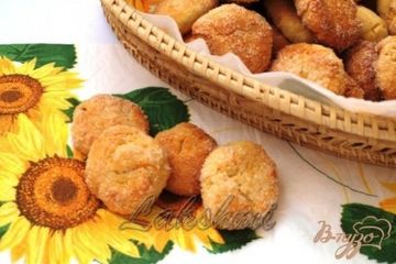 фото рецепта Творожное печенье с курагой Снежки