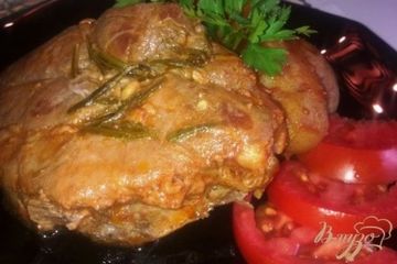 фото рецепта Мясо запеченное с розмарином и овощами