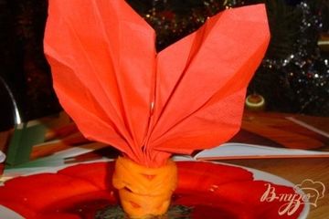 фото рецепта Кольца для салфеток из моркови