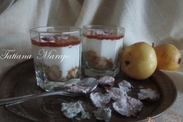 фото рецепта Творожный десерт с грушами и медом