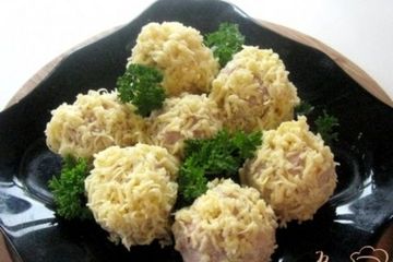 фото рецепта Холодная закуска из индейки с сыром