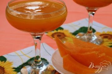 фото рецепта Кисель с тыквой и курагой