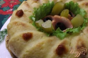 фото рецепта Картофельная бабка с грудинкой