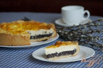 фото рецепта Пирог с творогом и маком