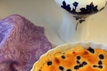 фото рецепта Käsekuchen с черникой