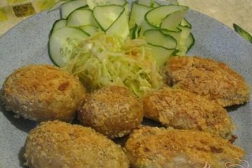 фото рецепта Куриные крылья в картофельной панировке.