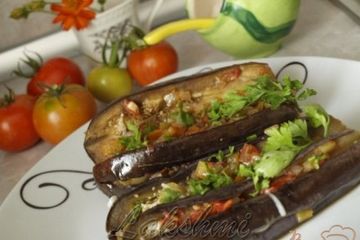 фото рецепта Баклажаны фаршированные овощами