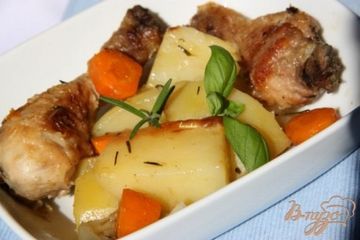 фото рецепта Жаркое в рукаве с ароматными травами