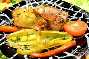 фото рецепта Запечённая свинина с овощами.