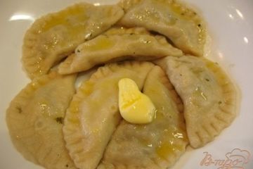 фото рецепта Вареники с картофелем и грибами.