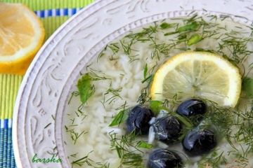 фото рецепта Греческий суп с рисом