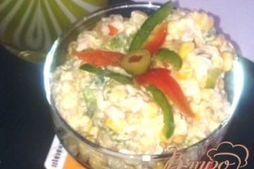 фото рецепта Салат с тунцом и рисом
