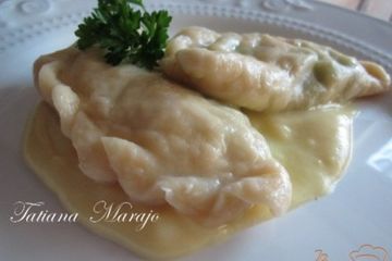 фото рецепта Шoсоны с малосольной брынзой и шпинатом
