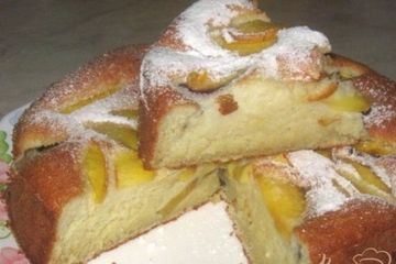 фото рецепта Пирог с нектаринами