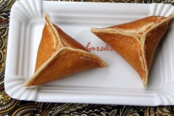 фото рецепта Арабские блинчики Катаеф/Qatayef с яблоками, орехами и творогом