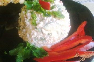 фото рецепта Салат из творога с овощами